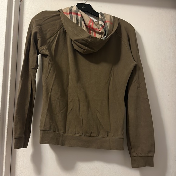 Burberry full olive green track suit with Burberry print piping, lightly worn - Picture 7 of 16